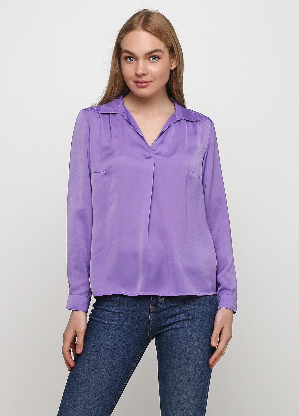 Фиолетовая демисезонная блуза BRANDTEX COPENHAGEN