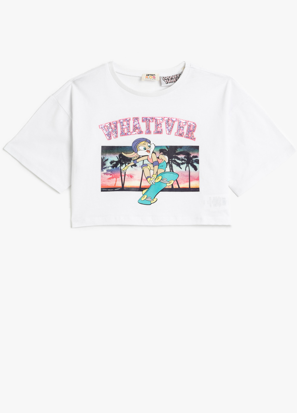 Белая летняя футболка KOTON