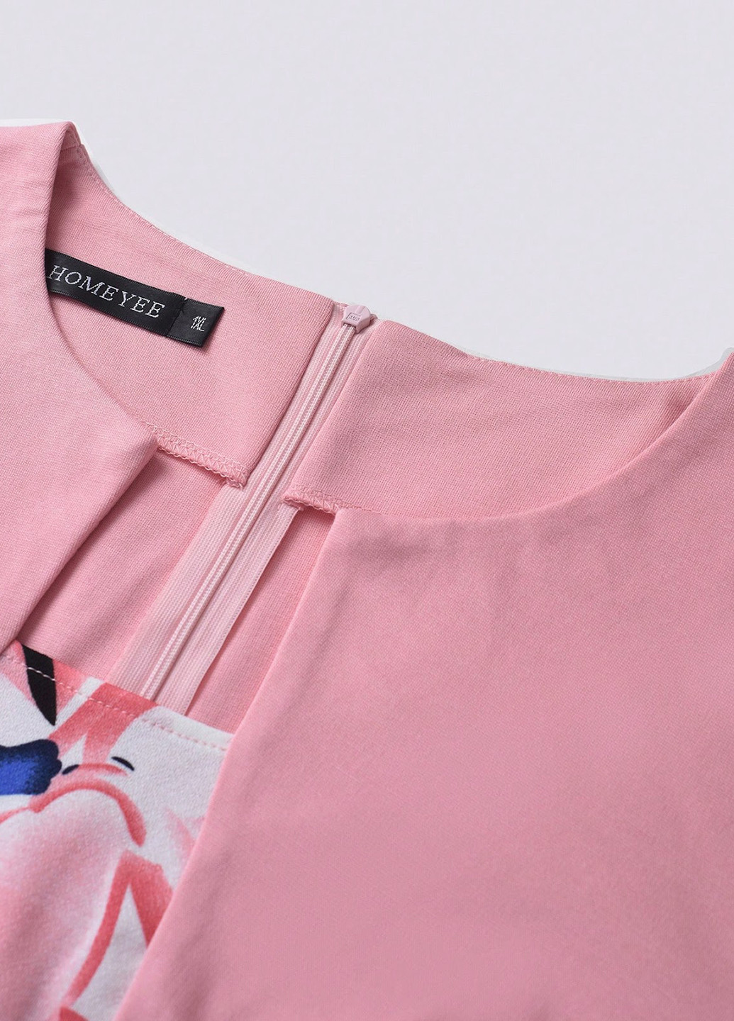 Светло-розовый летний комплект (платье, жакет) SHEIN