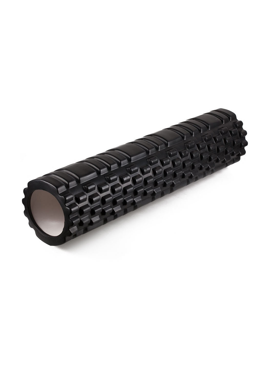 Массажный ролик Grid Roller v3.1 60 см черный (роллер, валик, цилиндр для йоги, пилатеса и массажа) EasyFit (237657476)