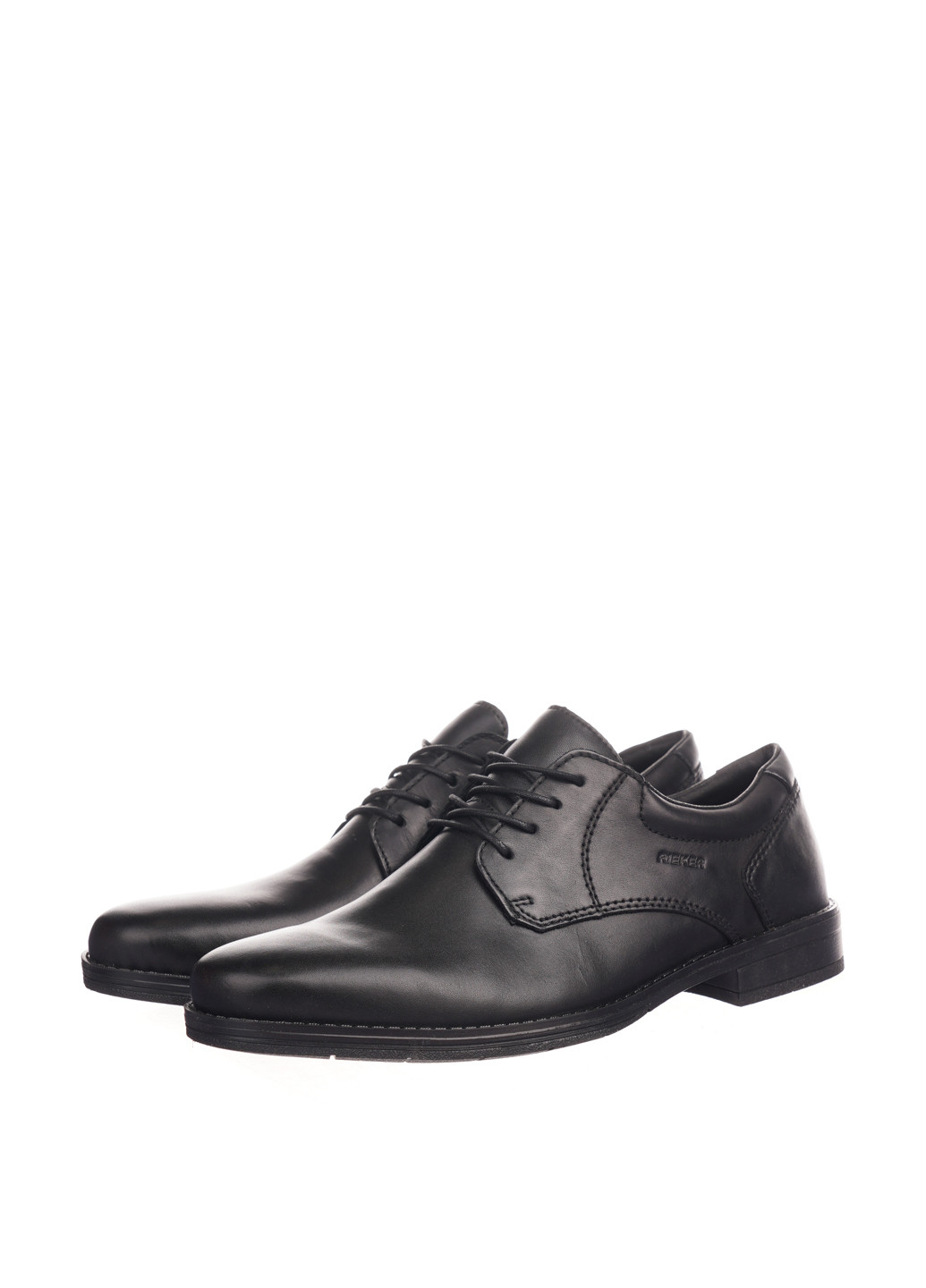 Черные классические туфли Rieker на шнурках