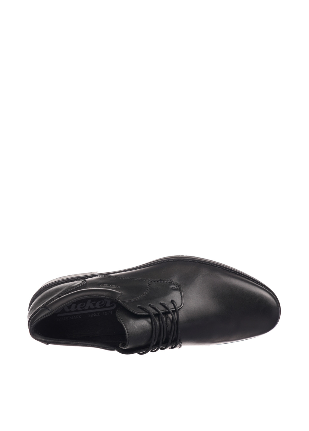 Черные классические туфли Rieker на шнурках