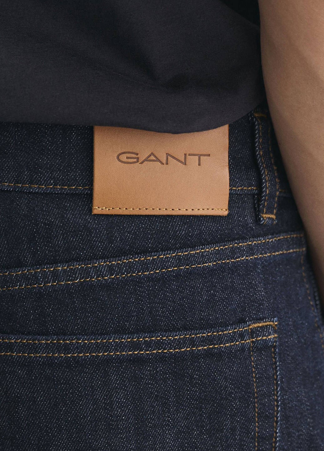 Темно-синие демисезонные регюлар фит джинсы Gant