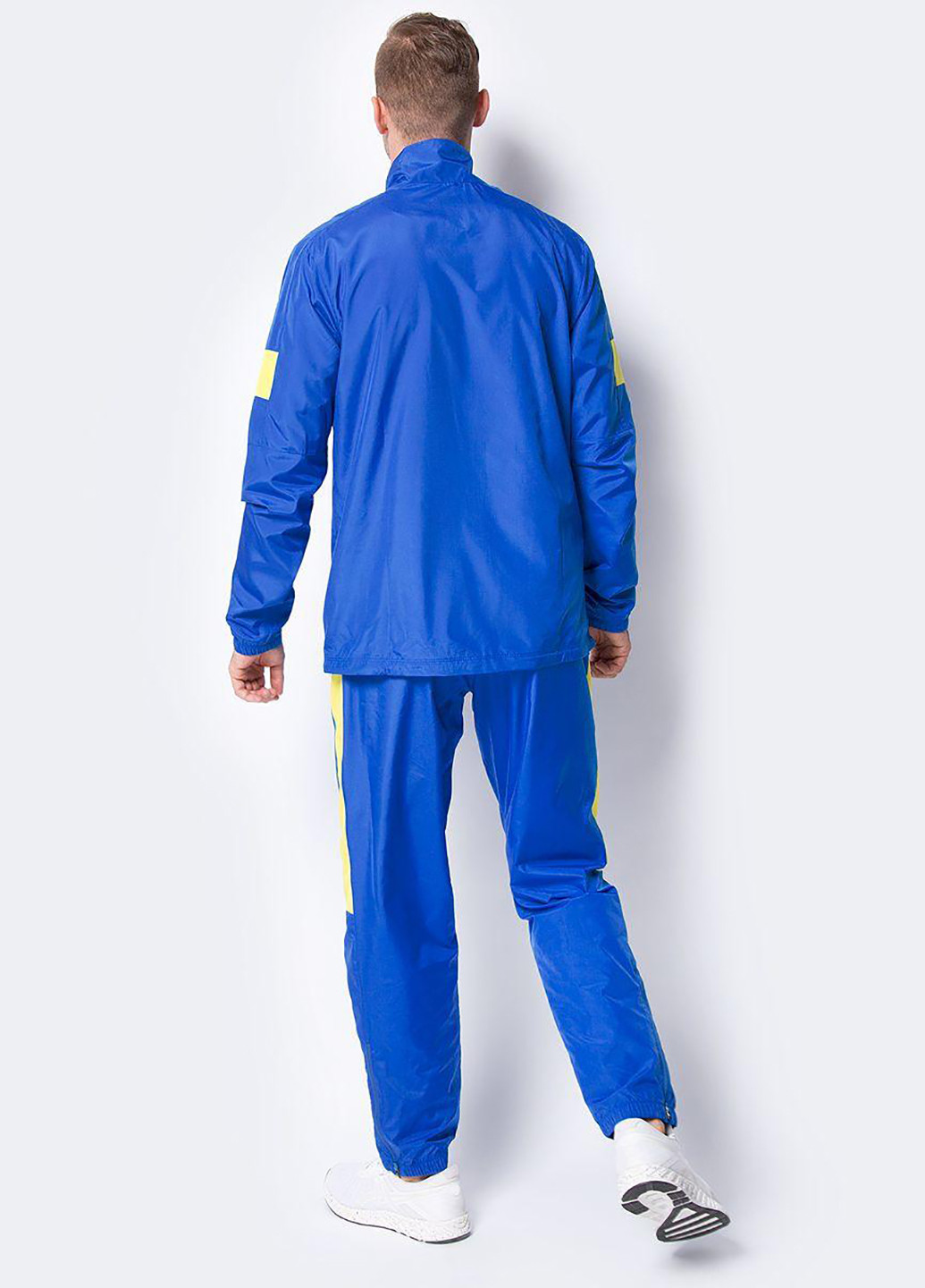 Синий демисезонный костюм (кофта, брюки) брючный Asics