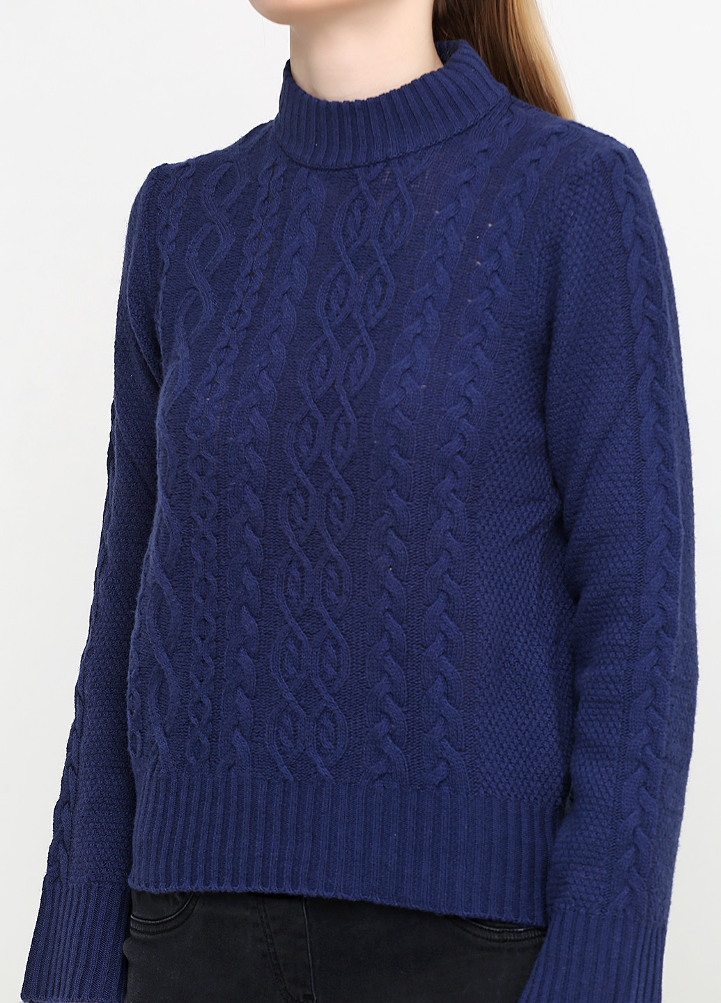 Темно-синий демисезонный свитер хомут United Colors of Benetton