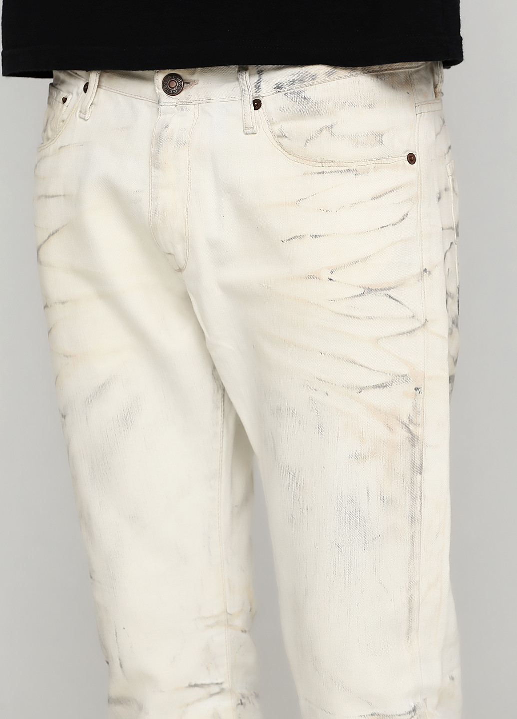 Молочные демисезонные прямые джинсы Reign