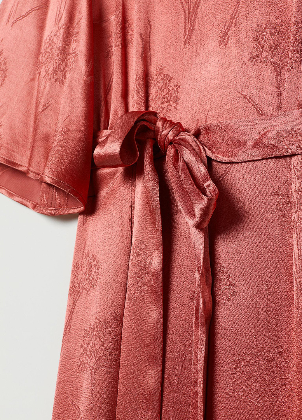 Светло-красное кэжуал сукня H&M с цветочным принтом