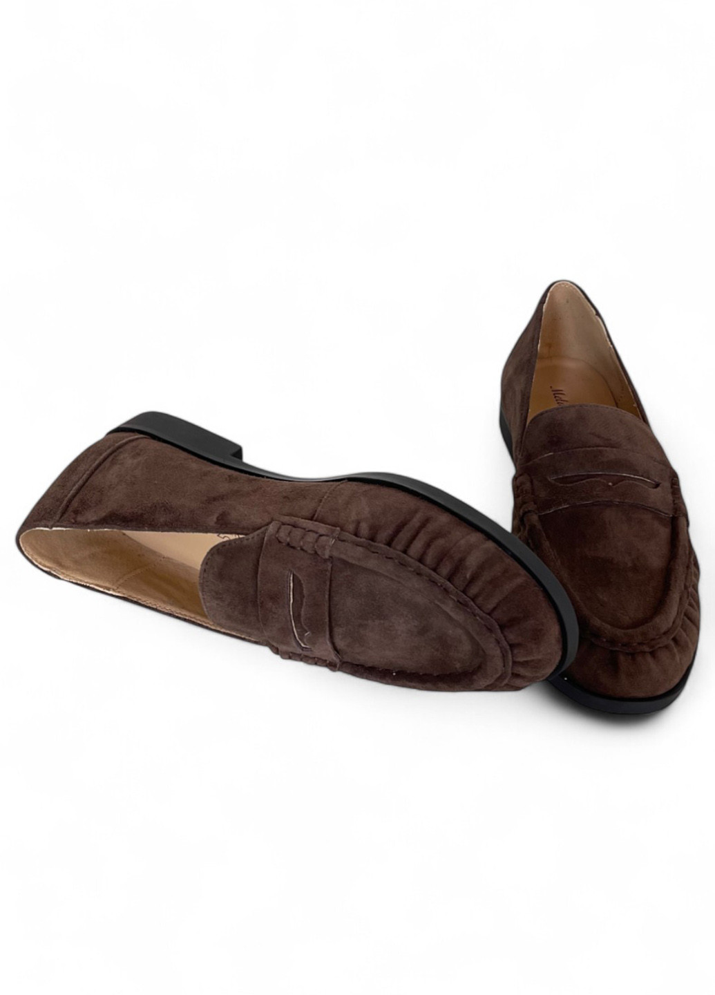 Melanda.M Туфлі лофери коричневий з натуральна замша, — демісезон (361925825)