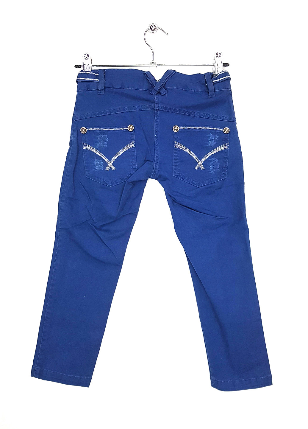 Синие кэжуал демисезонные брюки Puledro