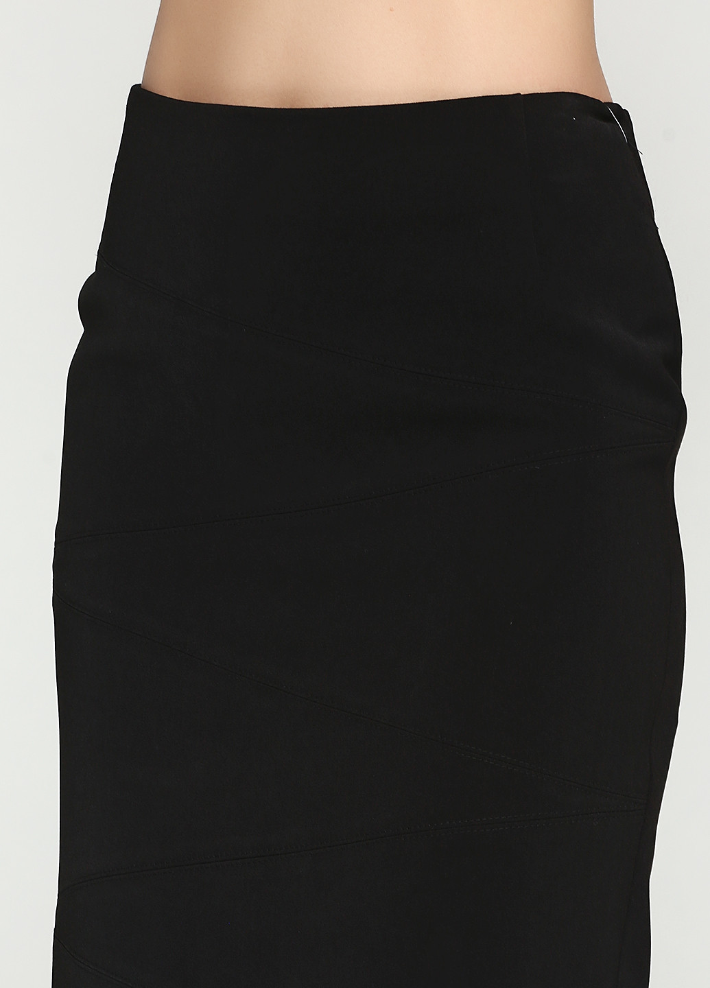 Черная офисная однотонная юбка Stefanie L мини