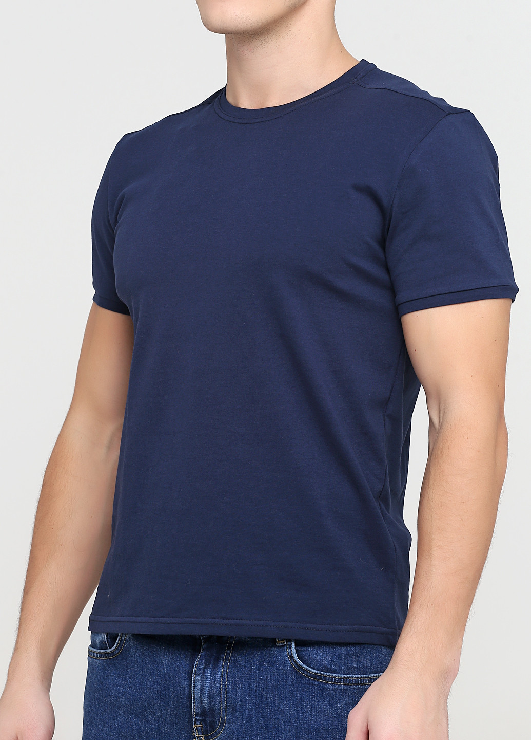 Синя футболка чоловіча 19м440-24 Malta