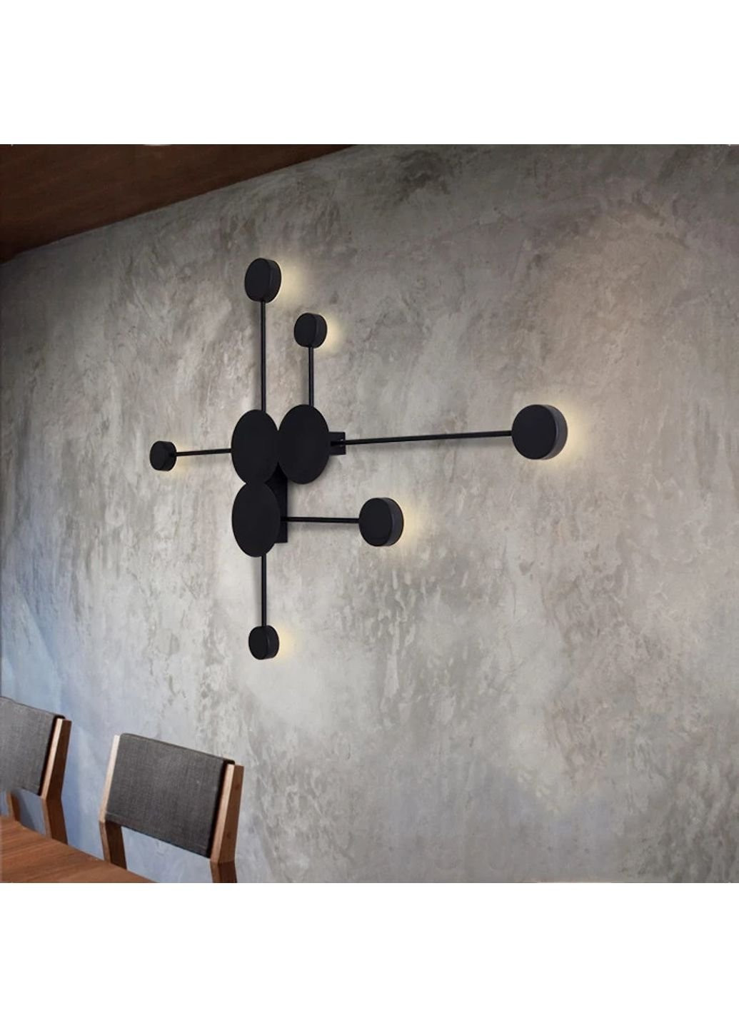 Бра настенное LED WJ013/6-bk-k Черный 73х91х7 см. Sunnysky (253543595)