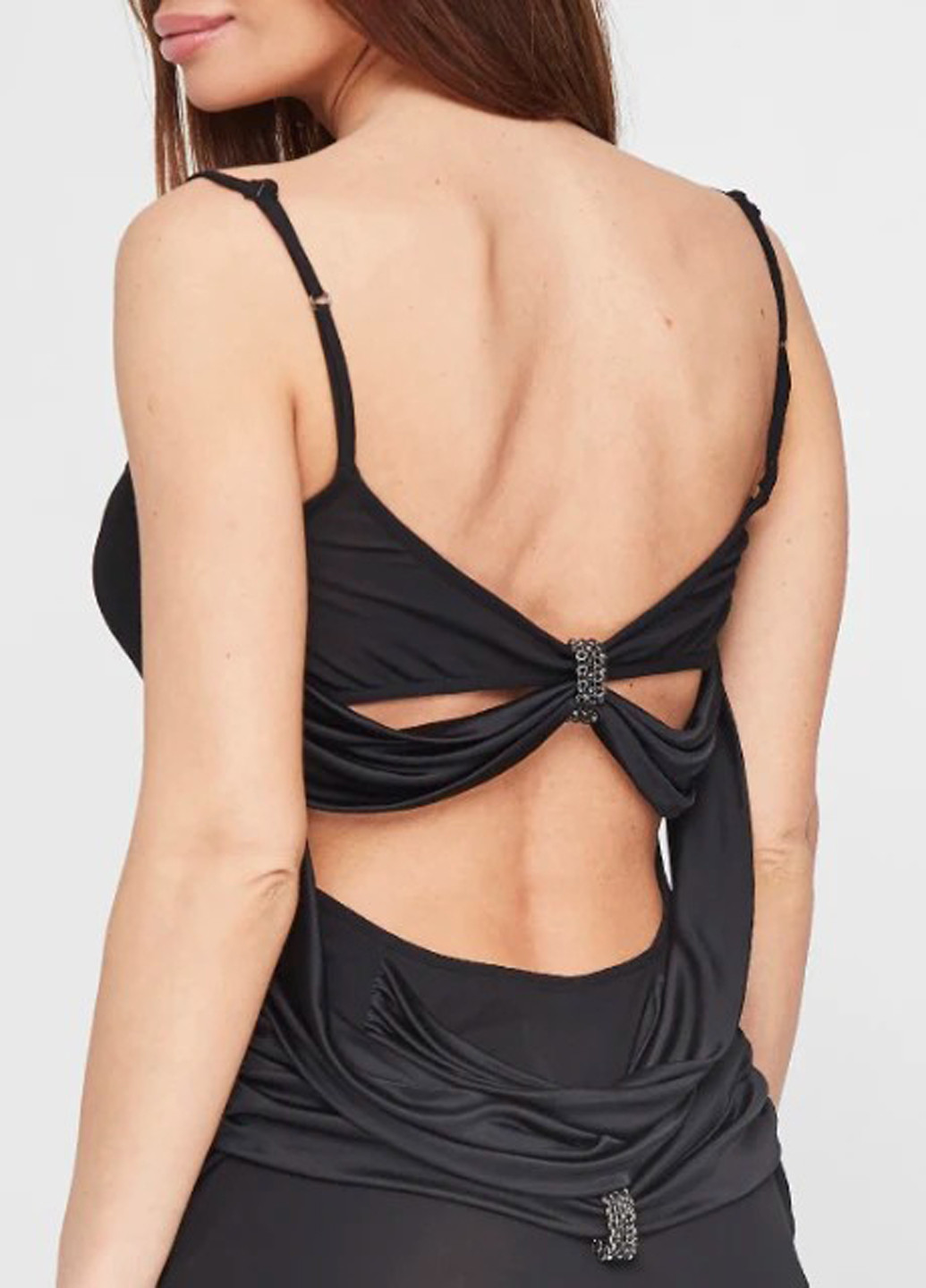 Черное кэжуал платье платье-комбинация John Richmond однотонное