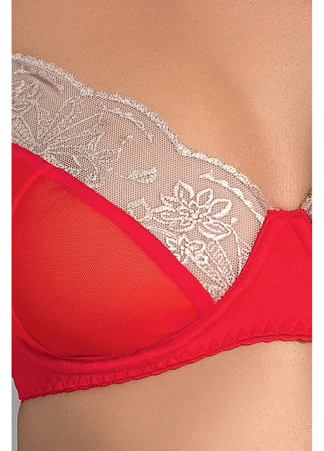 Комплект белья LORAINE SET red L/XL - Exclusive: лиф, стринги, пояс для чулок Passion (255457791)