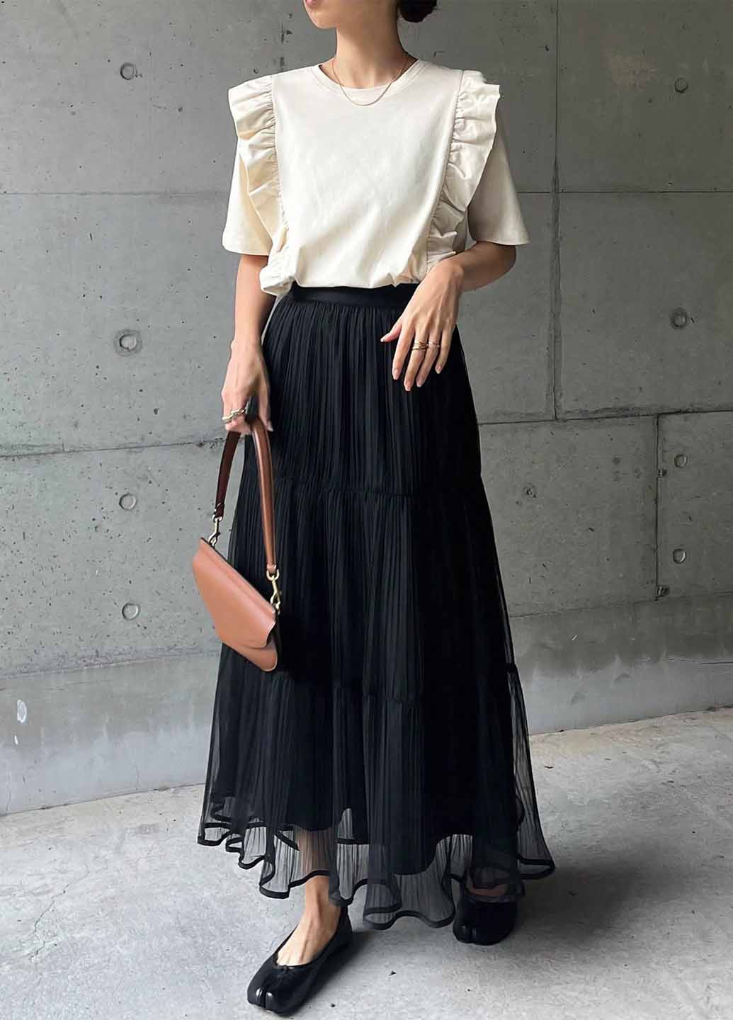 Черная вечерний, кэжуал однотонная юбка SHEIN а-силуэта (трапеция)