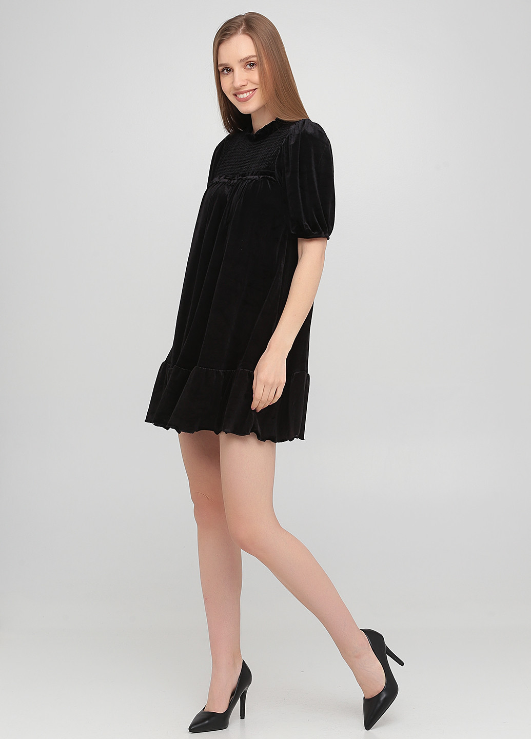 Чорна кежуал сукня а-силует H&M однотонна