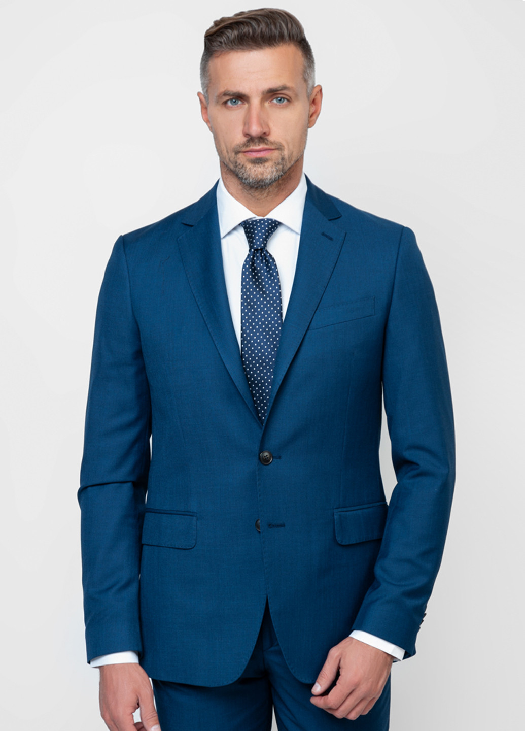 Синій демісезонний костюм (піджак, штани) брючний Arber