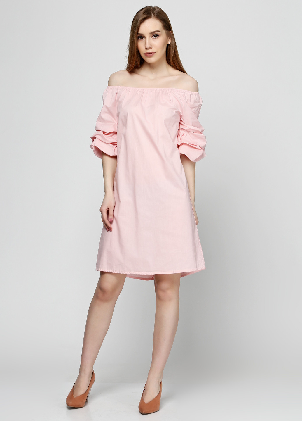 Світло-рожева кежуал платье коротка No Brand
