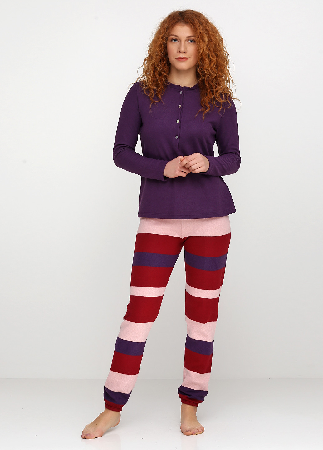 Фиолетовый демисезонный костюм (кофта, брюки) BISBIGLI
