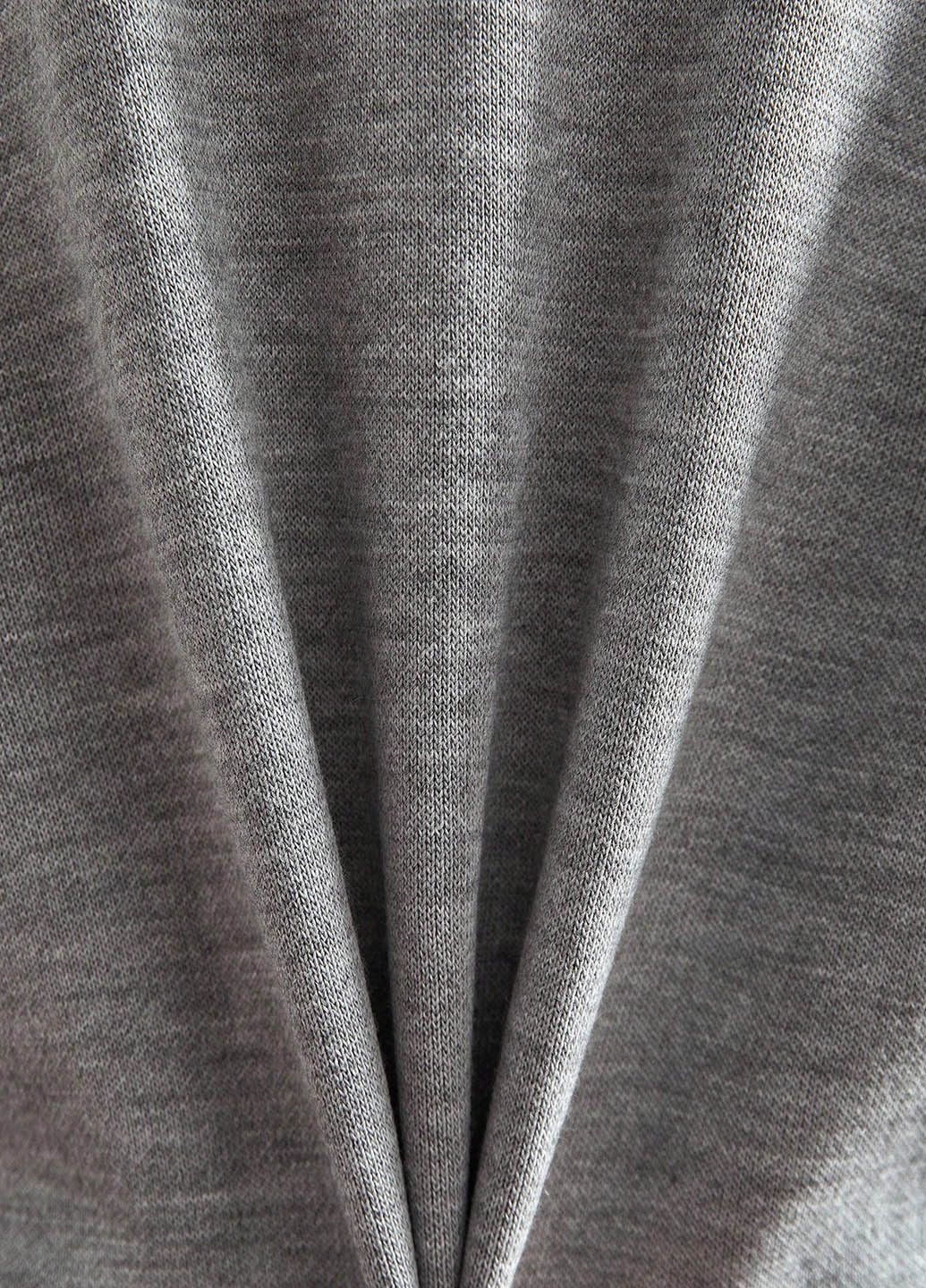 Светло-серое кэжуал платье платье-свитер SHEIN меланжевое