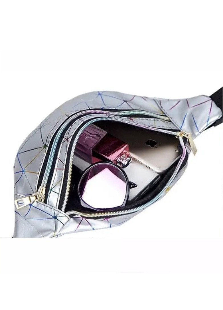 Жіноча бананка на три відділи "ПАВУТИНКА" поясна сумка дитяча золота No Brand (252994925)