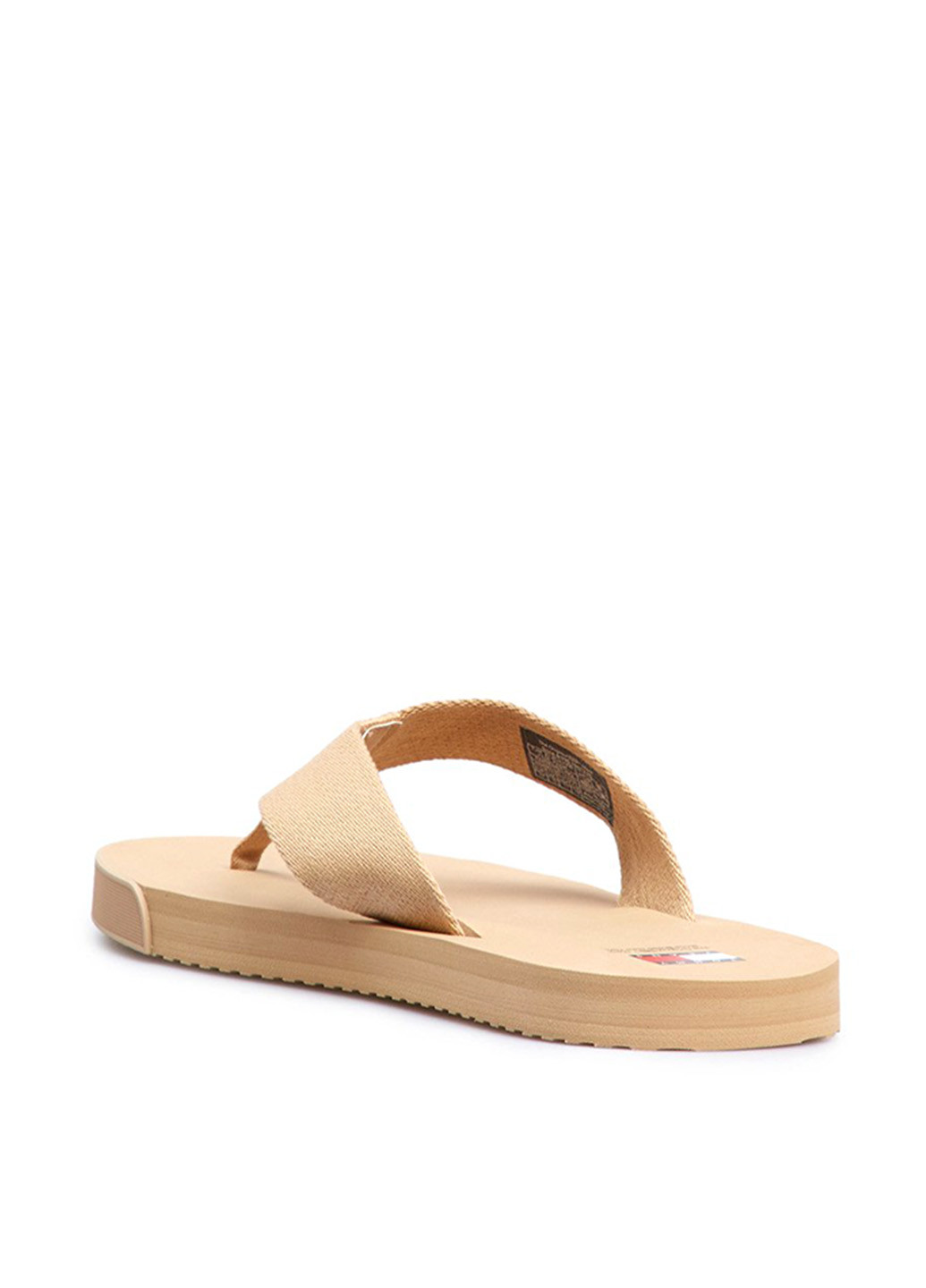 Бежевые кэжуал вьетнамки Tommy Jeans