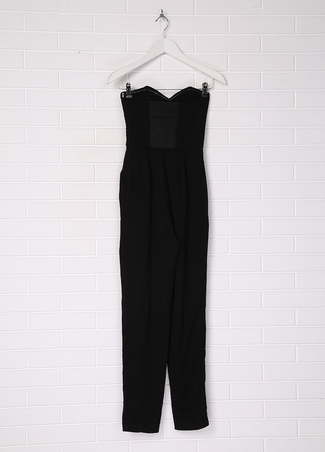 Комбинезон H&M комбинезон-брюки однотонный чёрный деловой