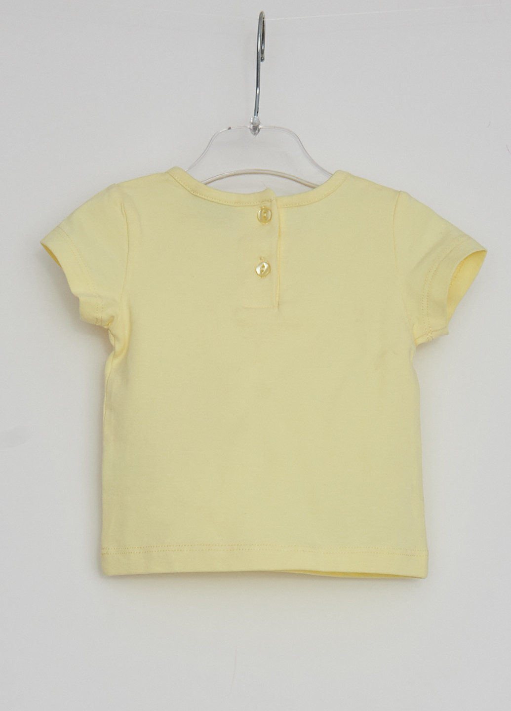 Желтая летняя футболка с коротким рукавом Marasil