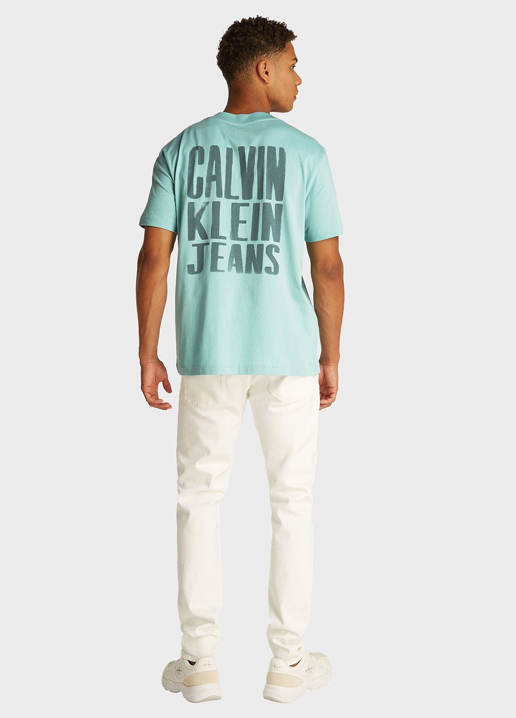 М'ятна футболка Calvin Klein Jeans