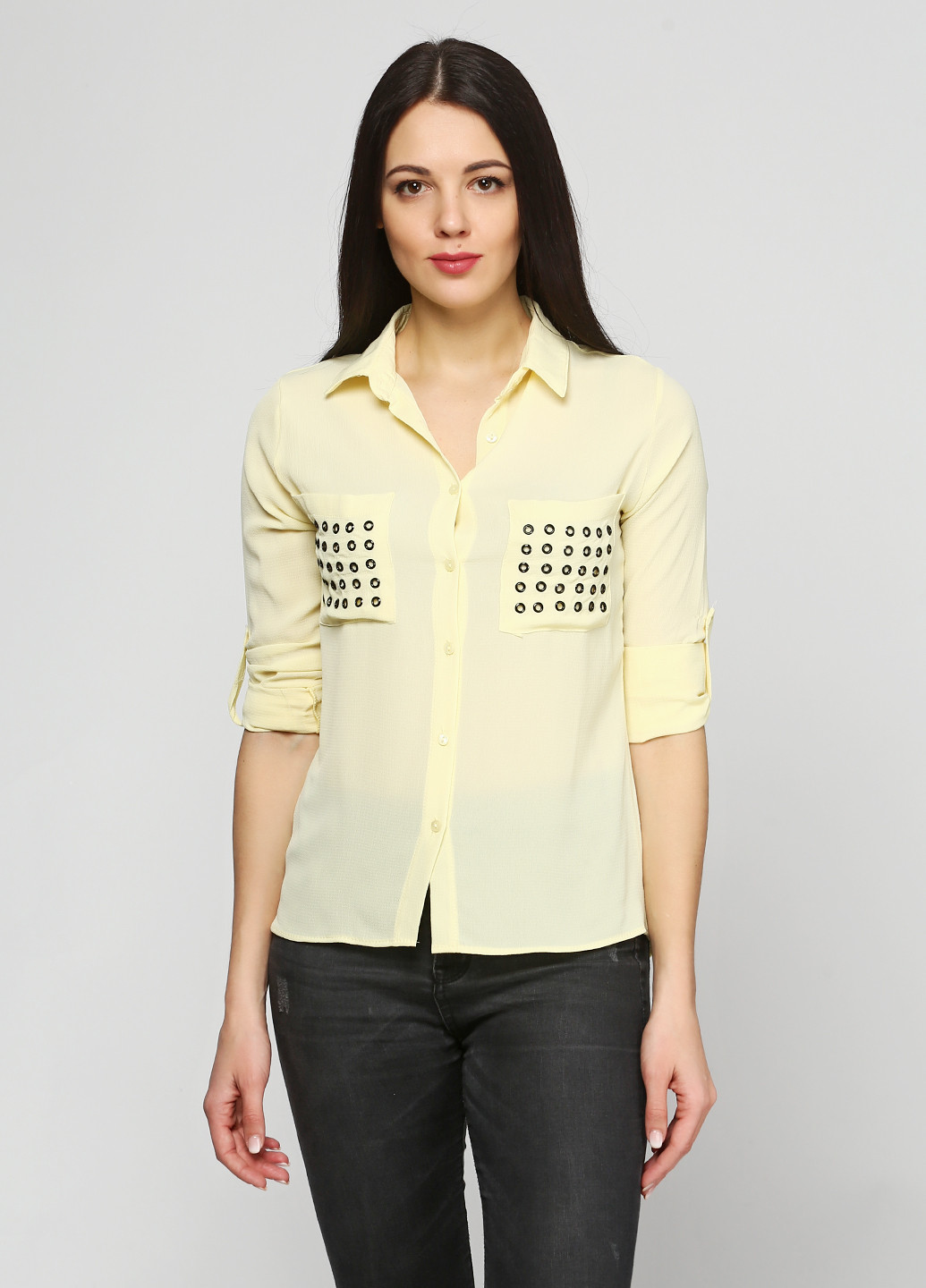 Бледно-желтая демисезонная блуза SERVET TEKIN