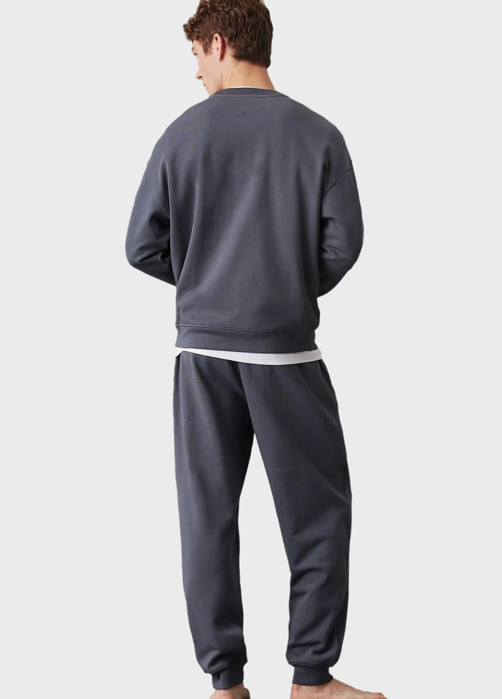 Серые спортивные, кэжуал демисезонные джоггеры брюки Calvin Klein