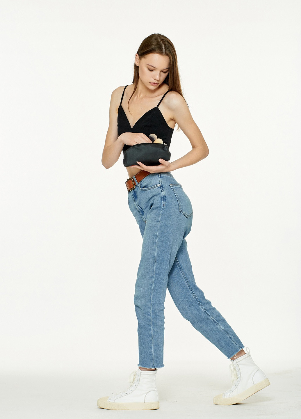 Женская косметичка Candy черная Sambag (255181336)