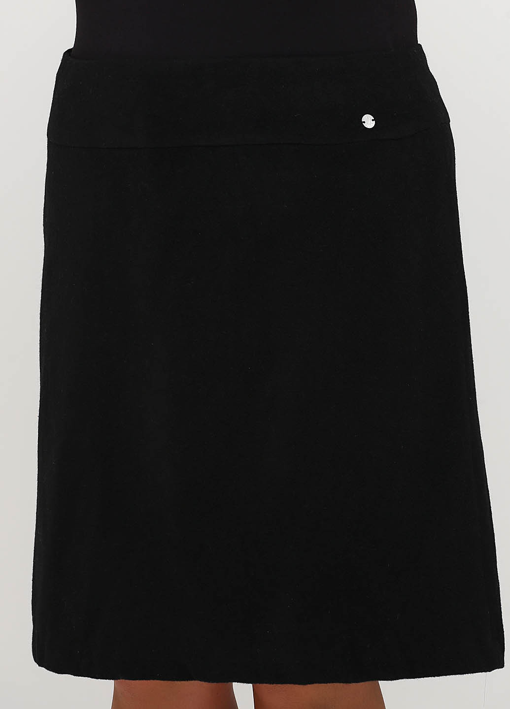 Черная кэжуал однотонная юбка C&A