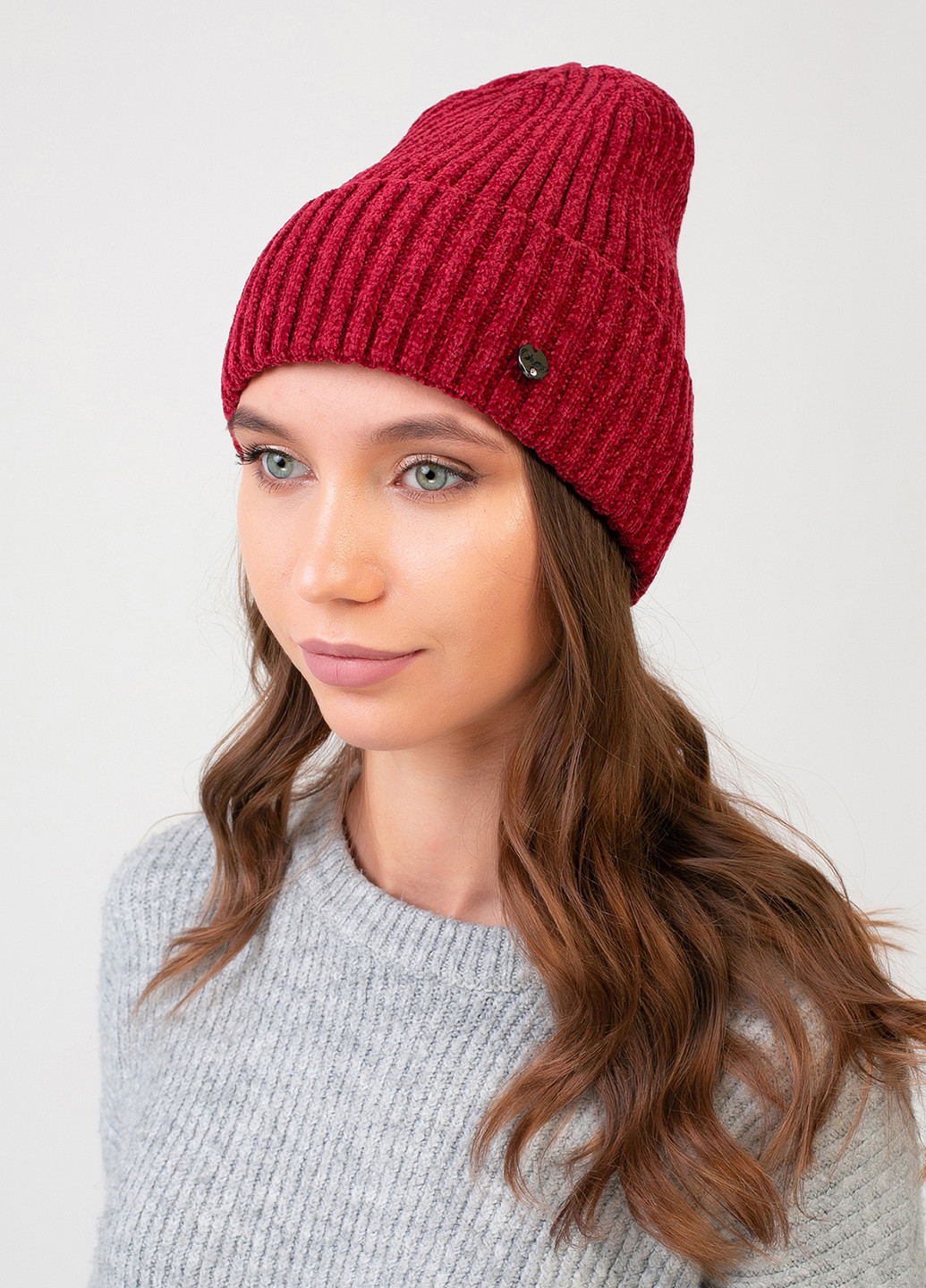 Высококачественная, мягкая, теплая зимняя женская шапка без подкладки 330054 Merlini (242216373)