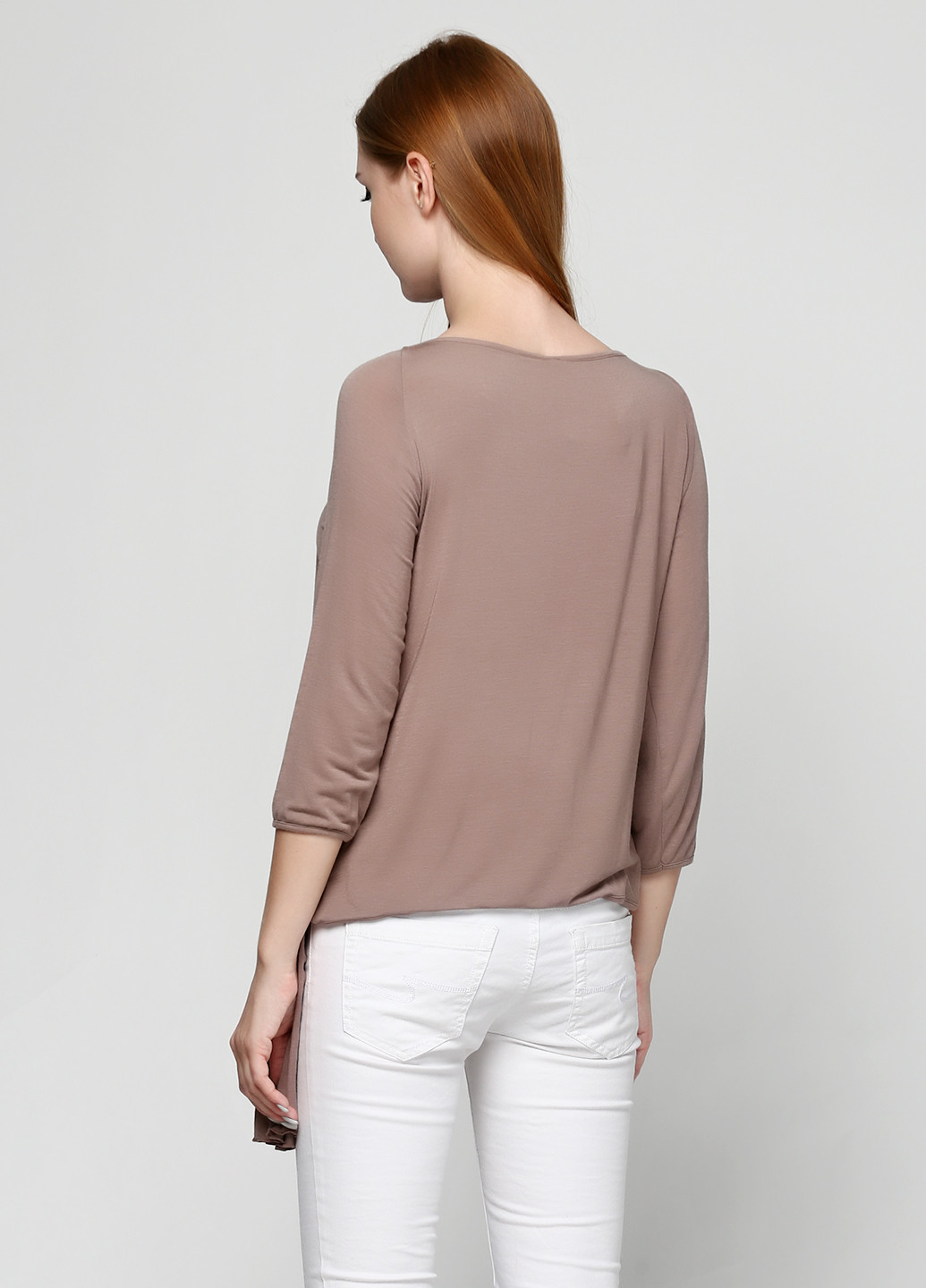 Коричневая демисезонная блуза Oblique