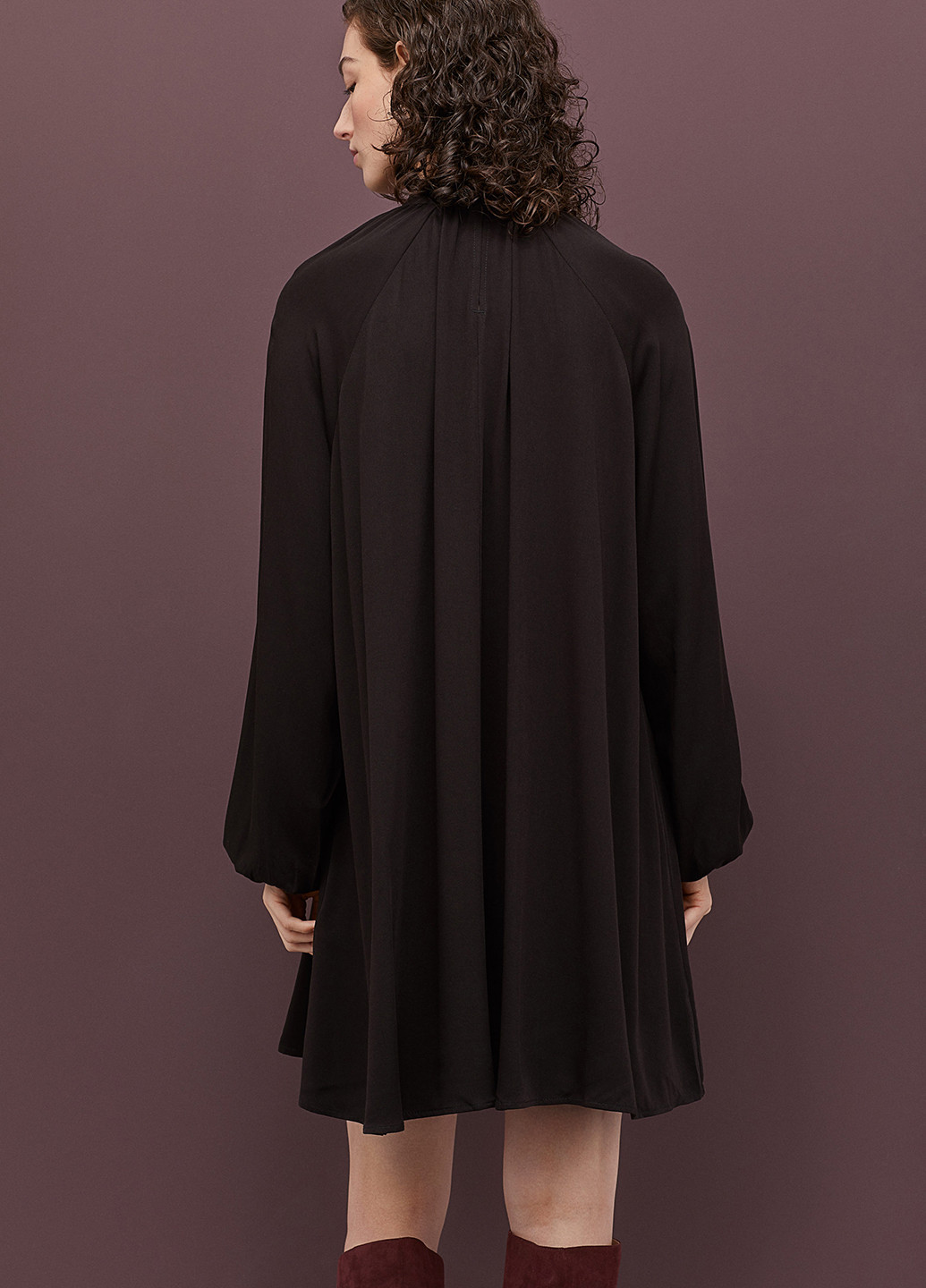 Чорна кежуал сукня кльош H&M