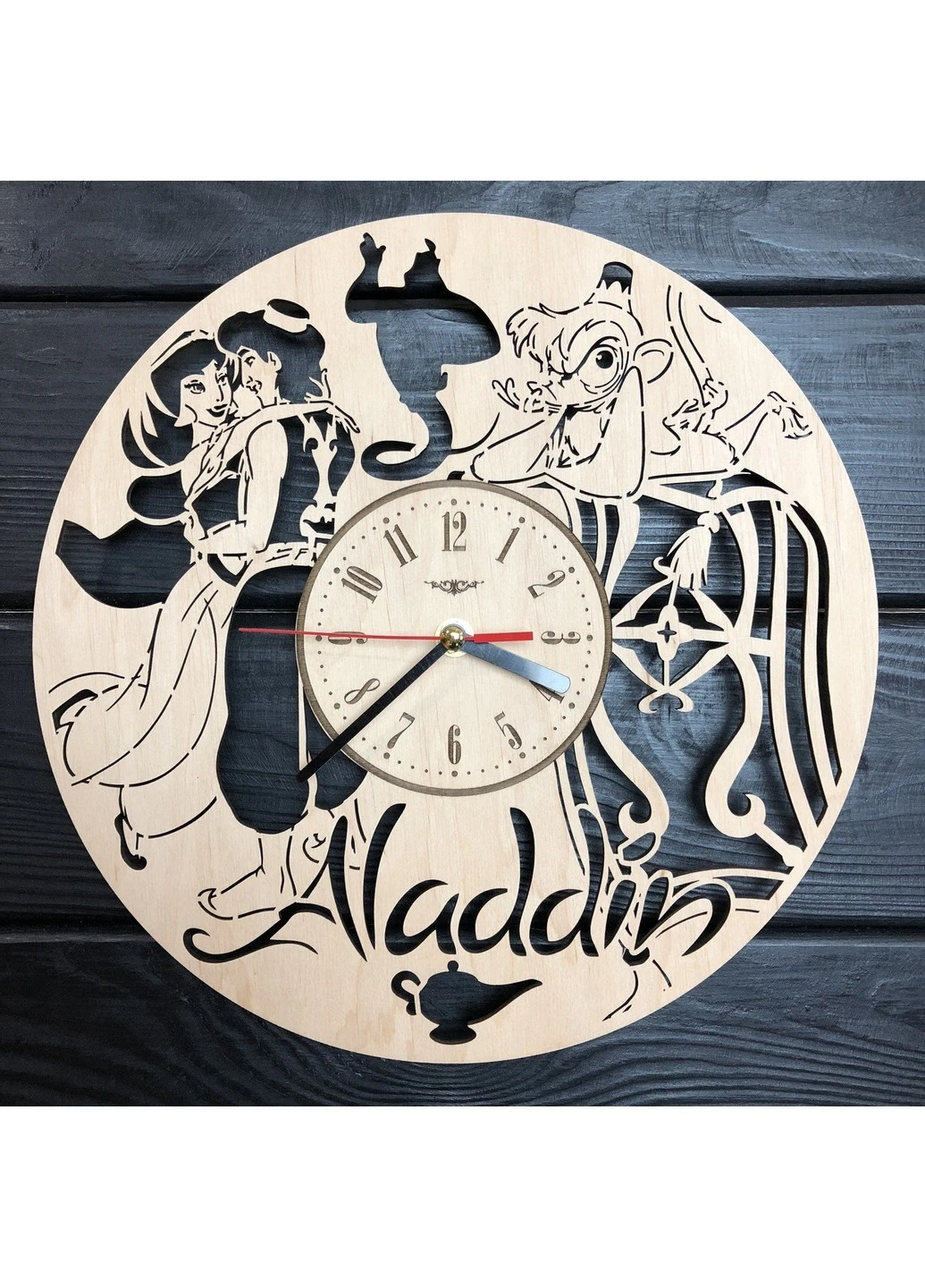 Дитячий настінний годинник з дерева «Aladdin» 7Arts (253566573)