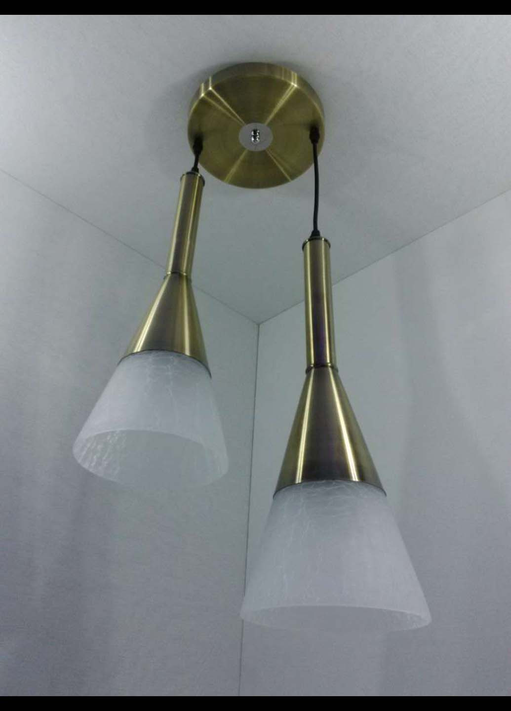 Люстра потолочная подвесная на 2 лампочки 11066/2 Бронза 50х20х35 см. Handmade (234537845)