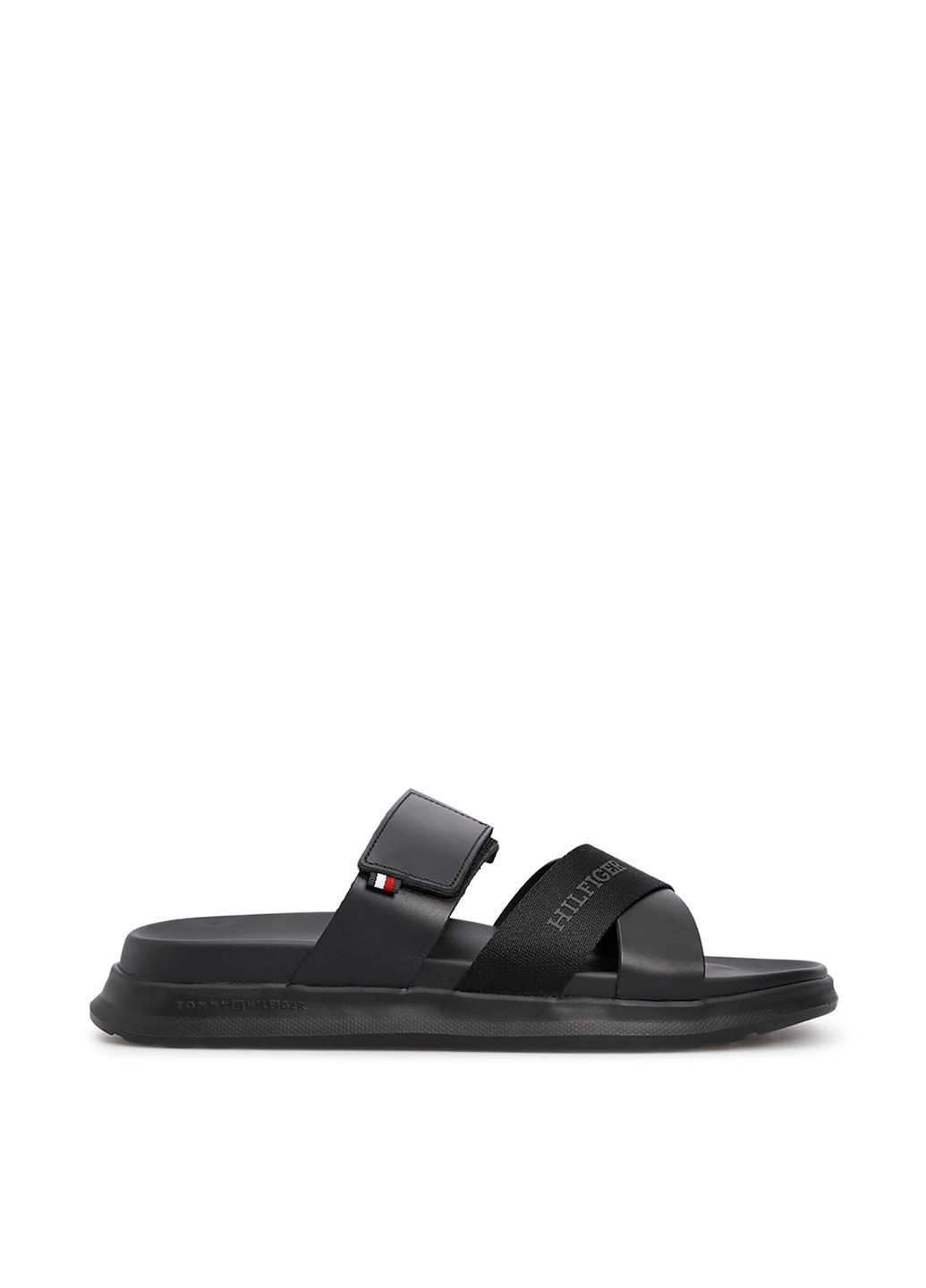 Черные повседневные шлепанцы Tommy Hilfiger