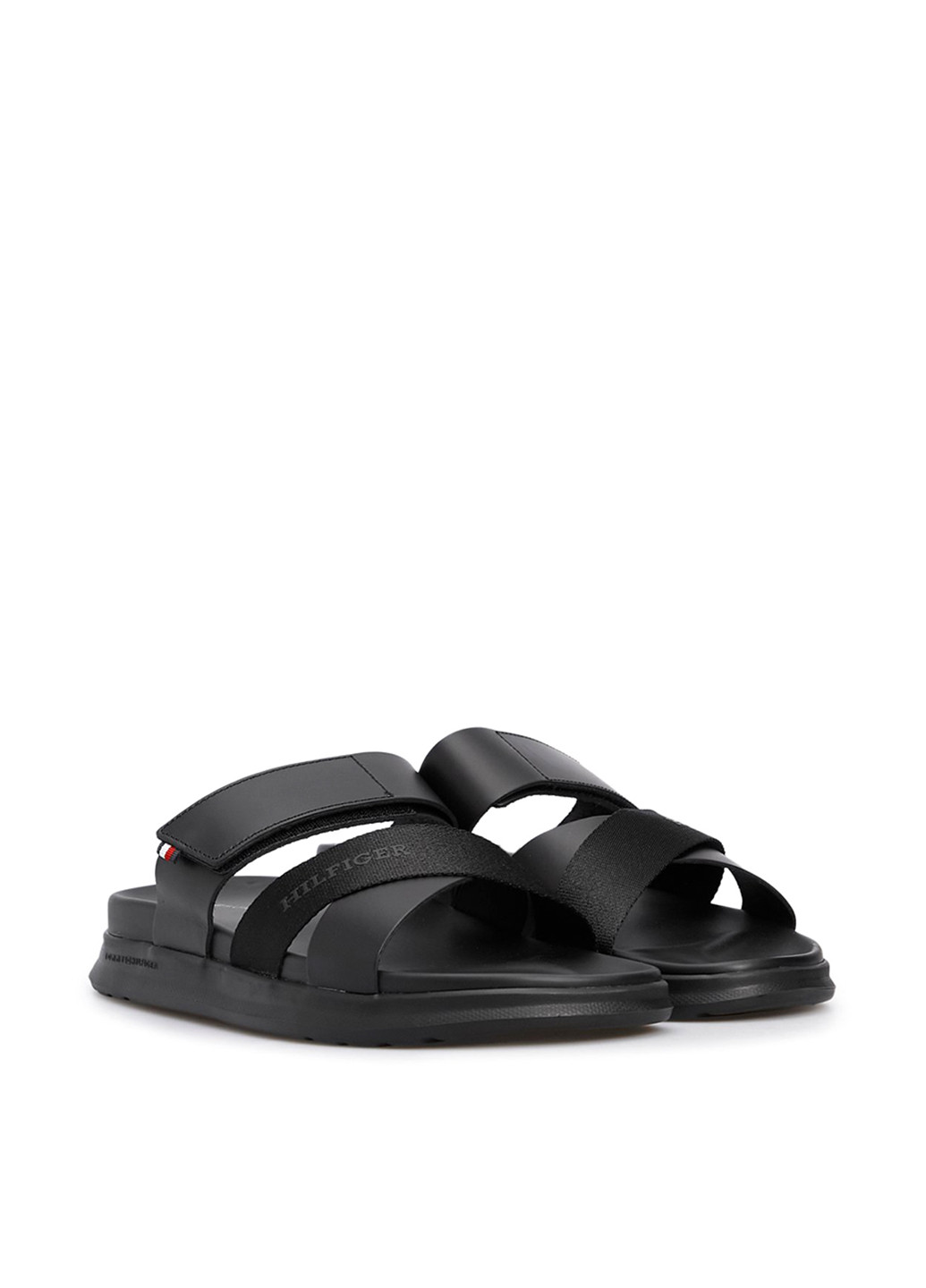 Черные повседневные шлепанцы Tommy Hilfiger