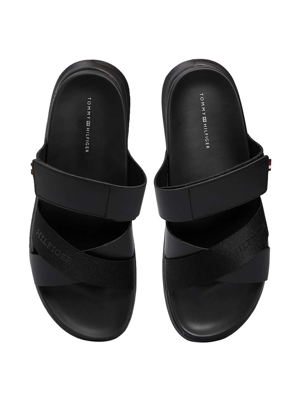 Черные повседневные шлепанцы Tommy Hilfiger