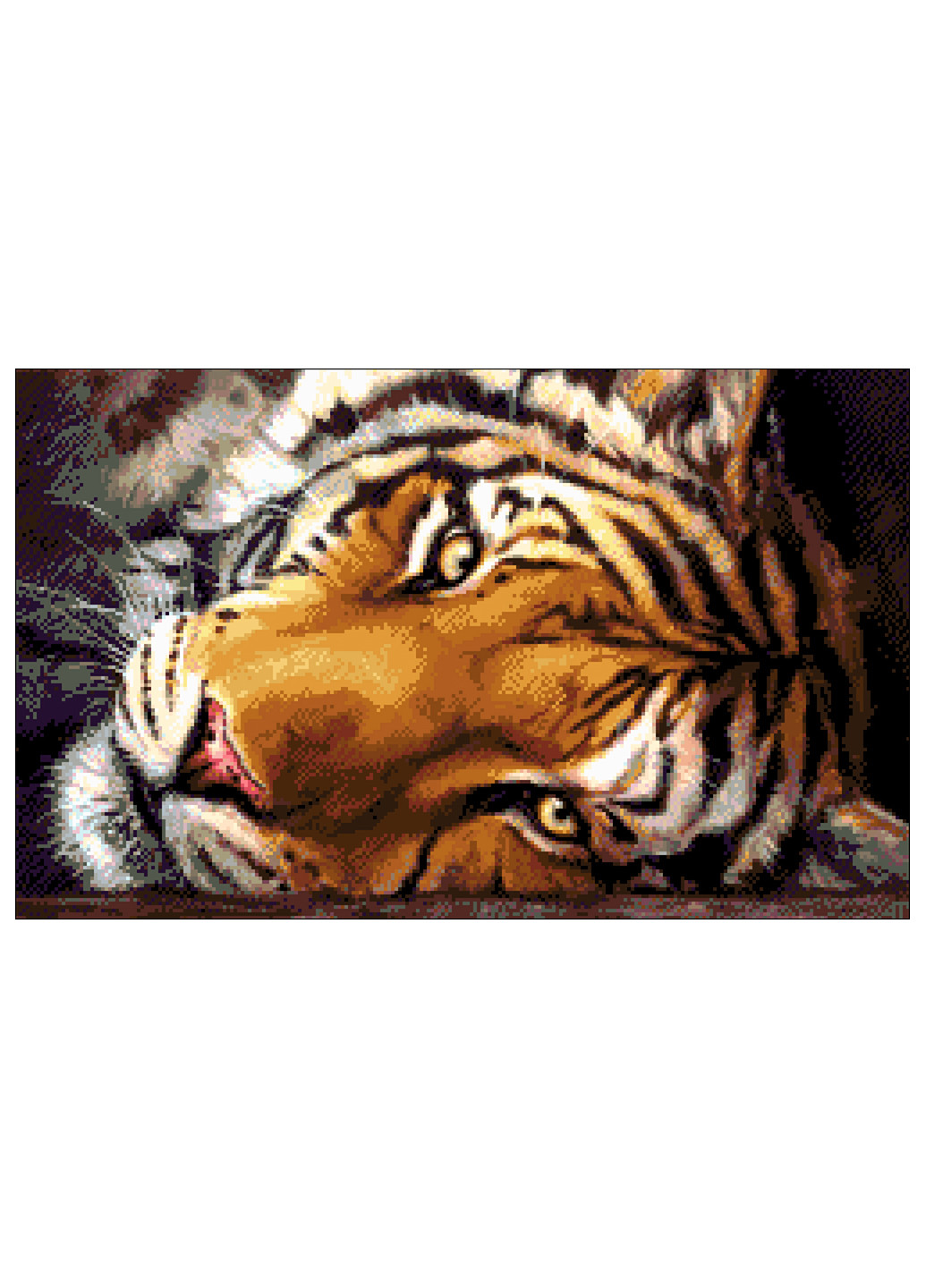 Набір для вишивання бісером Уссурийский тигр 46х28 см Александра Токарева (252253891)