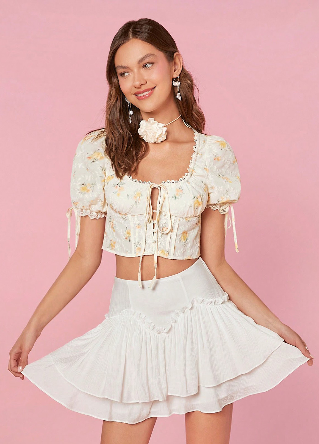 Белая блуза SHEIN