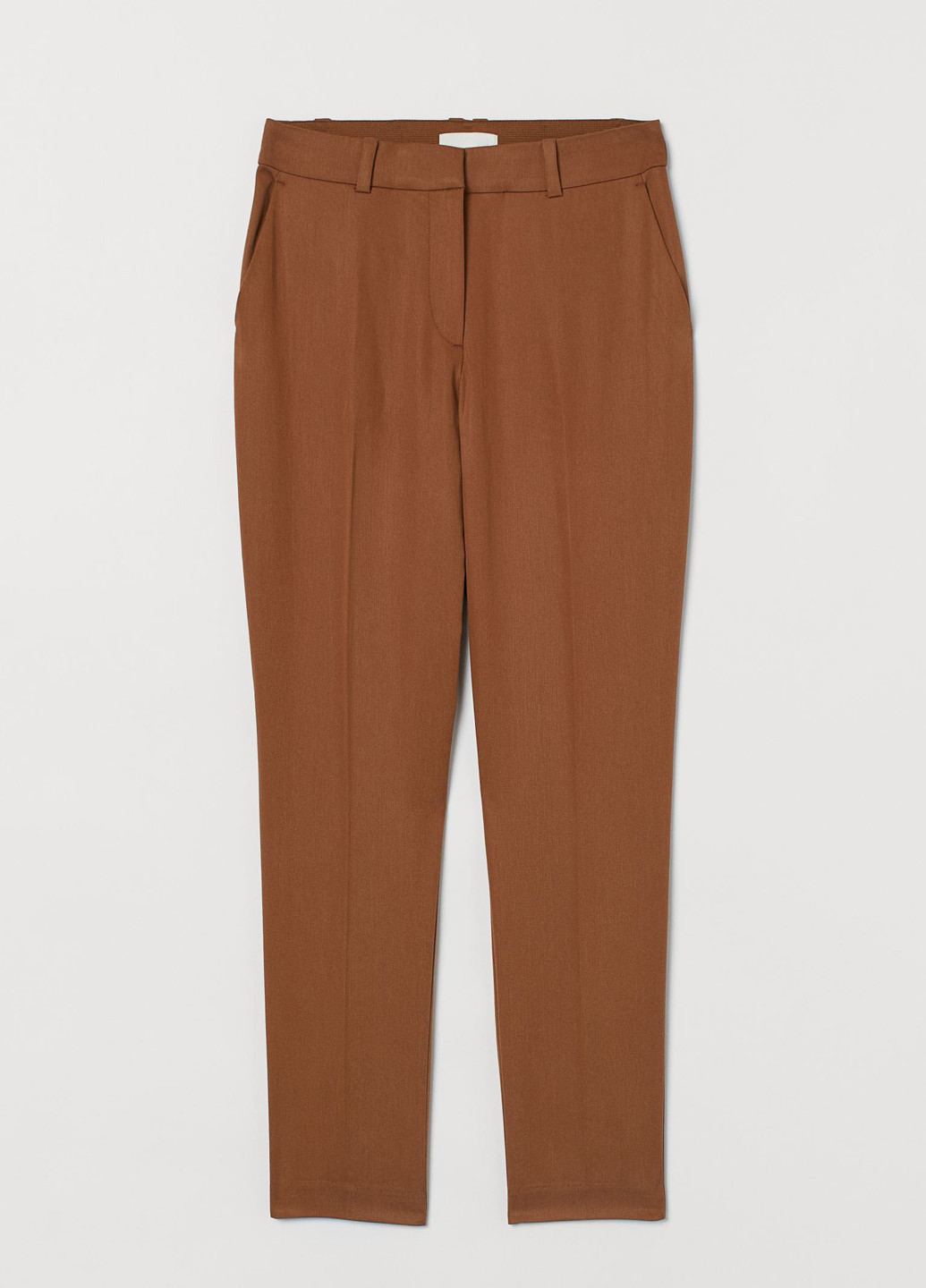 Коричневые кэжуал демисезонные прямые, классические брюки H&M