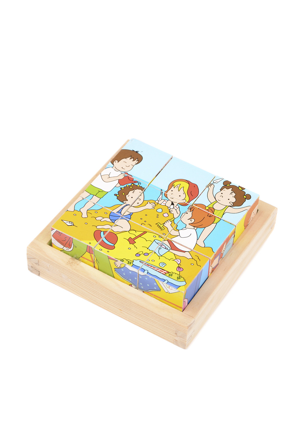 Кубики пазлы в пенале (9 шт), 12,5х12,5 см NaNa (138015406)