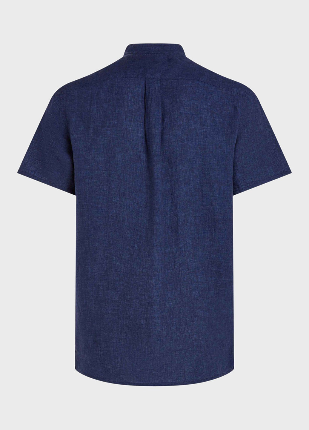 Синяя кэжуал рубашка однотонная Tommy Hilfiger