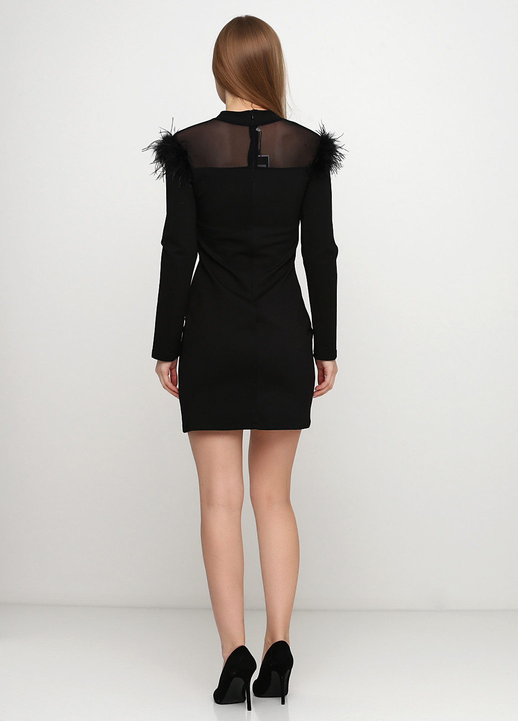 Чорна коктейльна плаття, сукня футляр Vessa однотонна