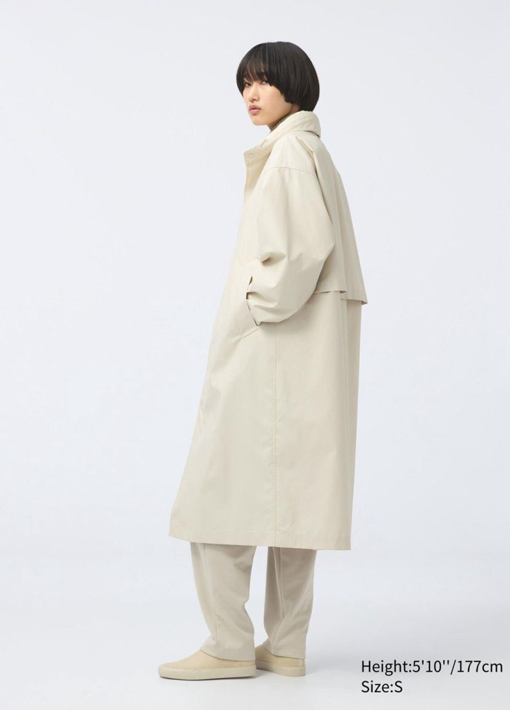 Плащ Uniqlo на пуговицах демисезон (321974752)