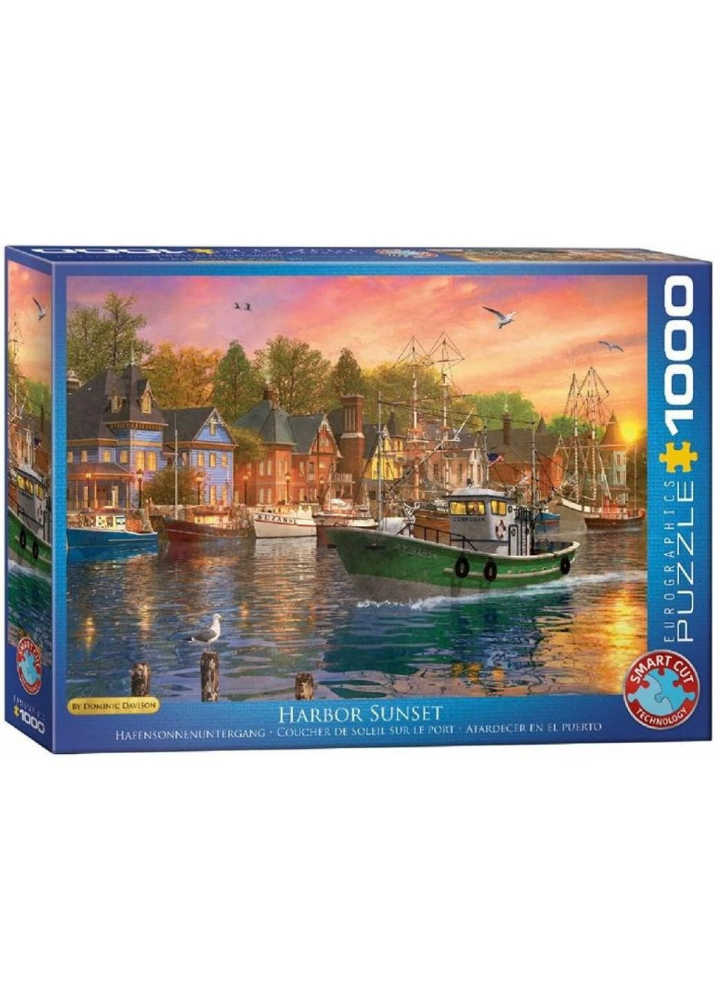 Пазл Захід сонця в гавані. Домінік Девісон, 1000 елементів (6000-0969) Eurographics (252418517)