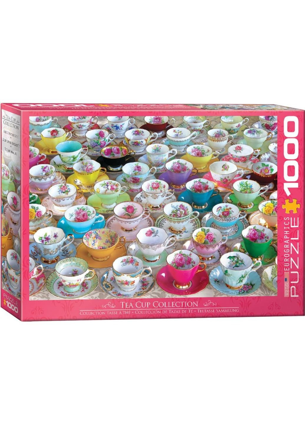 Пазл Колекція чайних чашок 1000 елементів (6000-5314) Eurographics (249984651)